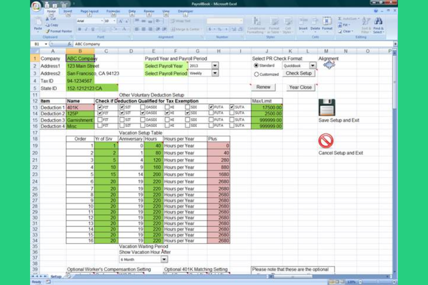 ExcelPayroll screenshot - 20 Beste Lohnabrechnungs-Apps im Jahr 2026 bewertet