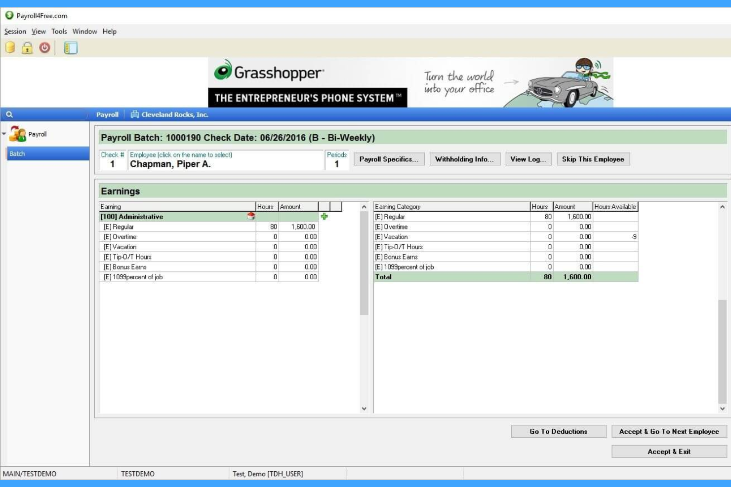 Payroll4Free screenshot - 20 Beste Lohnabrechnungs-Apps im Jahr 2026 bewertet