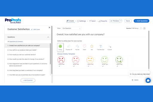 ProProfs Survey Maker screenshot - 10 Beste Tools für anonyme Mitarbeiterfeedbacks im Jahr 2026