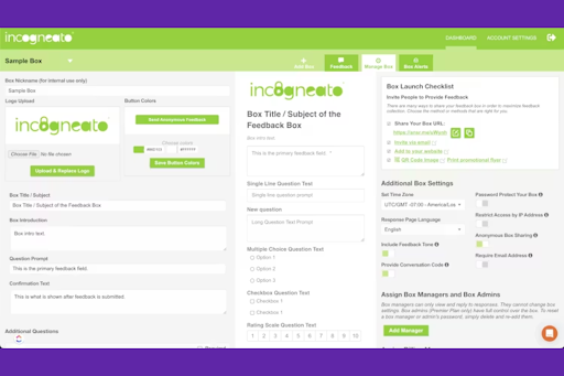 Incogneato screenshot - 10 Beste Tools für anonyme Mitarbeiterfeedbacks im Jahr 2026