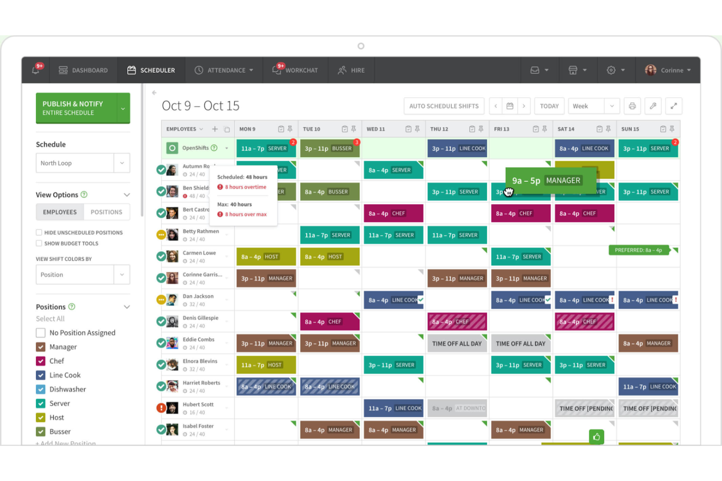 When I Work screenshot - 13 Beste Connecteam-Alternativen für 2026