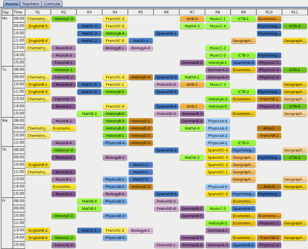 OptaPlanner screenshot - 10 meilleurs logiciels open source de planification du personnel pour 2026