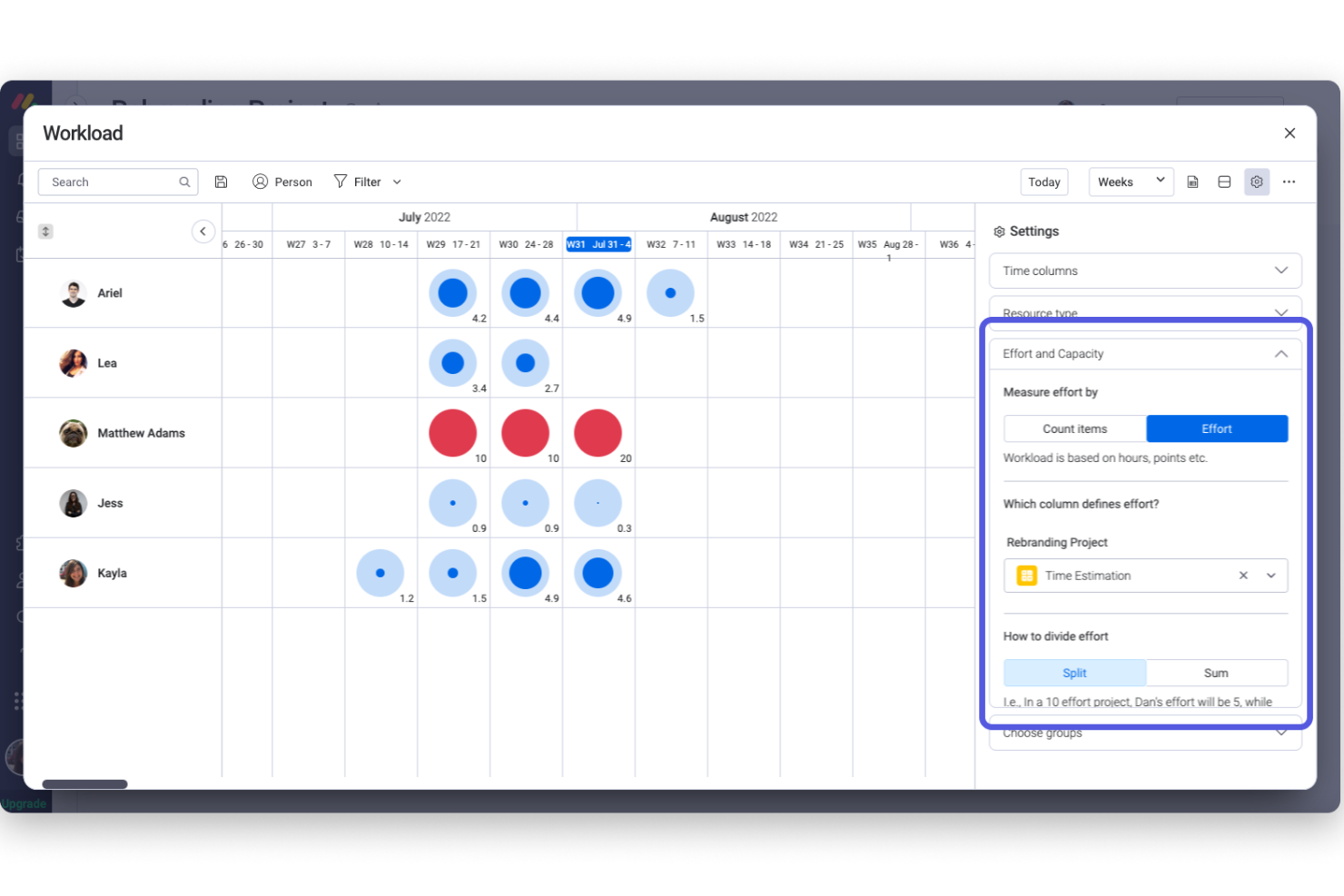 monday.com screenshot - Les 20 meilleurs logiciels et outils de gestion des ressources de 2026