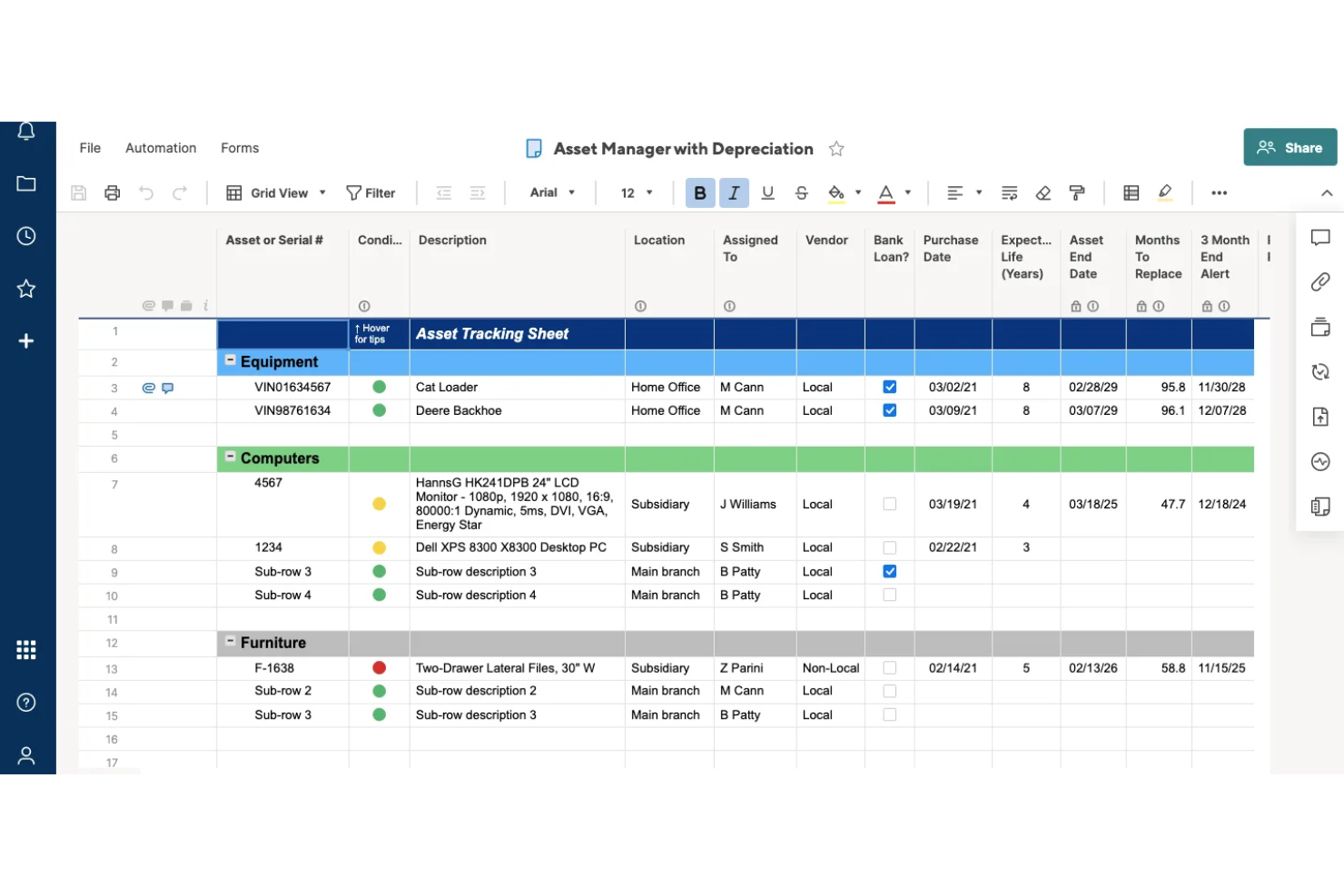 Smartsheet screenshot - 1 Beste Aufgabenverwaltungssoftware für die Arbeit im Jahr 2026