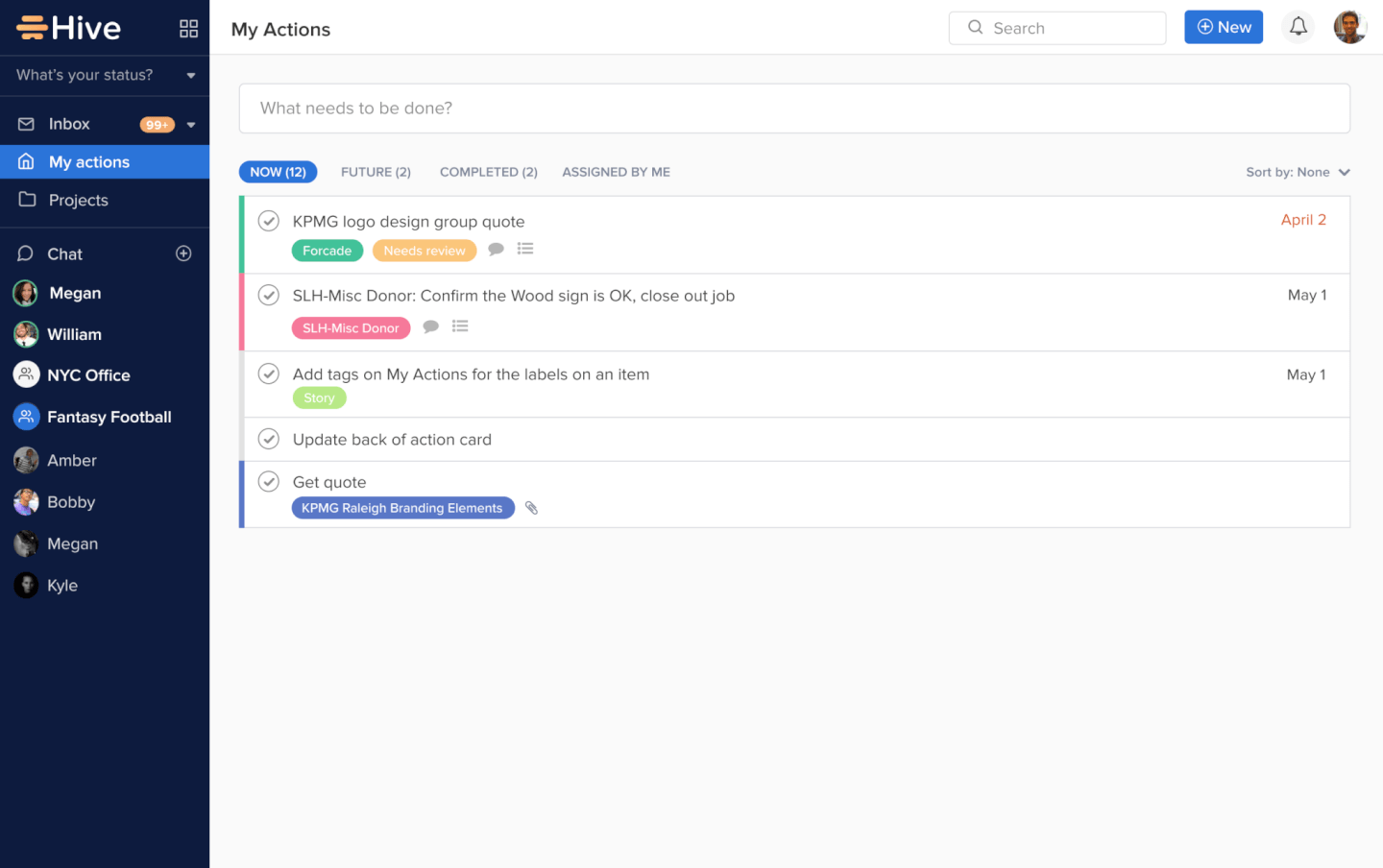Hive screenshot - 10 beste Online-Kollaborationstools für Teams im Jahr 2026
