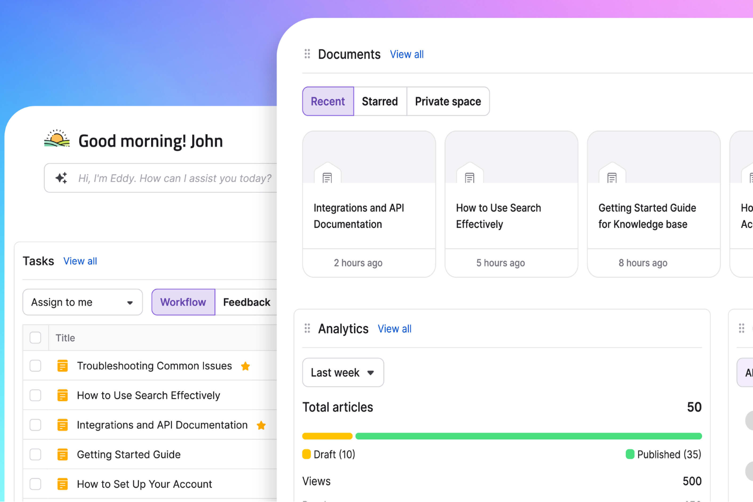 Document360 screenshot - 1 Meilleurs Outils de Collaboration en Ligne pour les Équipes en 2026