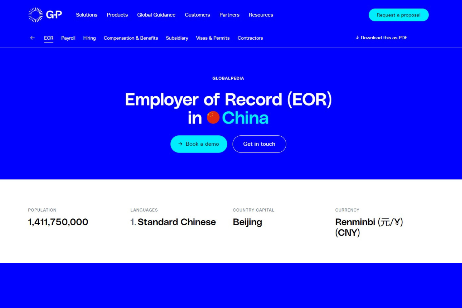 G-P screenshot - 10 Mejores Empresas de Empleador de Registro en China: Revisión para 2026