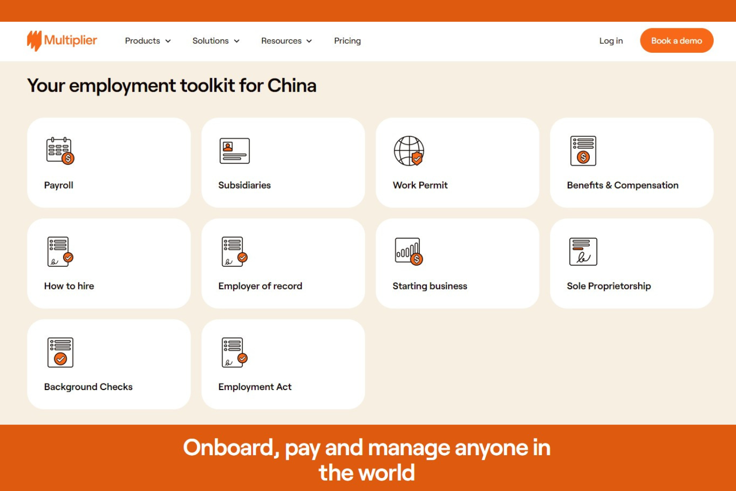 Multiplier screenshot - 10 Mejores Empresas de Empleador de Registro en China: Revisión para 2026