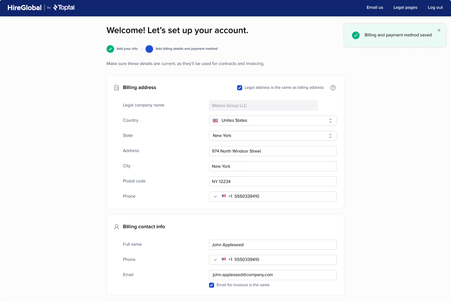 HireGlobal screenshot - 10 meilleurs services d’employeur officiel en Grèce en 2026