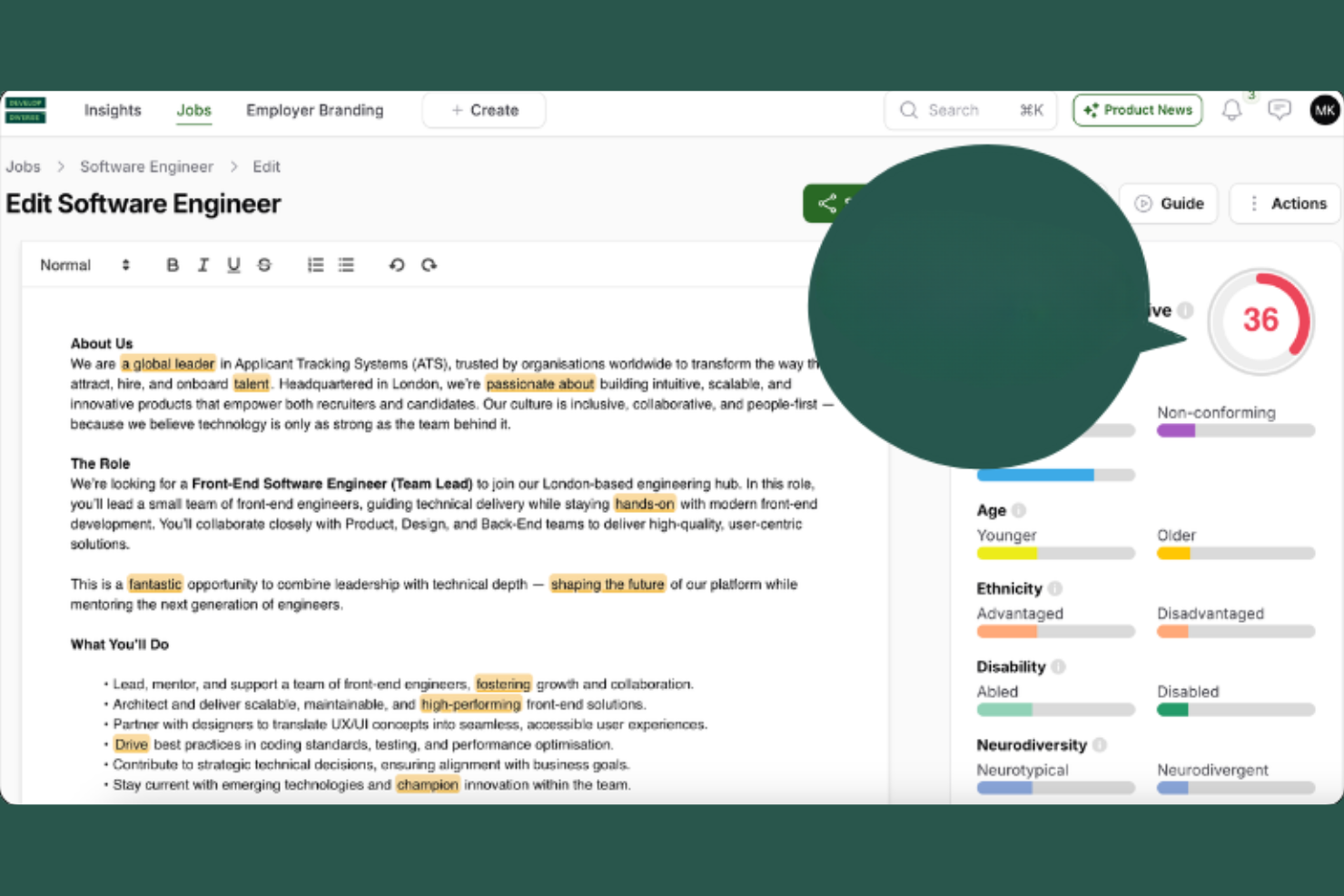 Develop Diverse screenshot - Los 10 Mejores Generadores de Descripciones de Puestos con IA en 2026