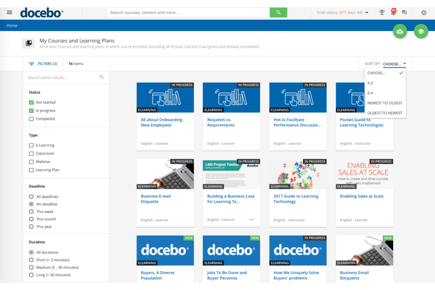 Docebo screenshot - Los 10 Mejores Software de Aprendizaje y Desarrollo con IA en 2026