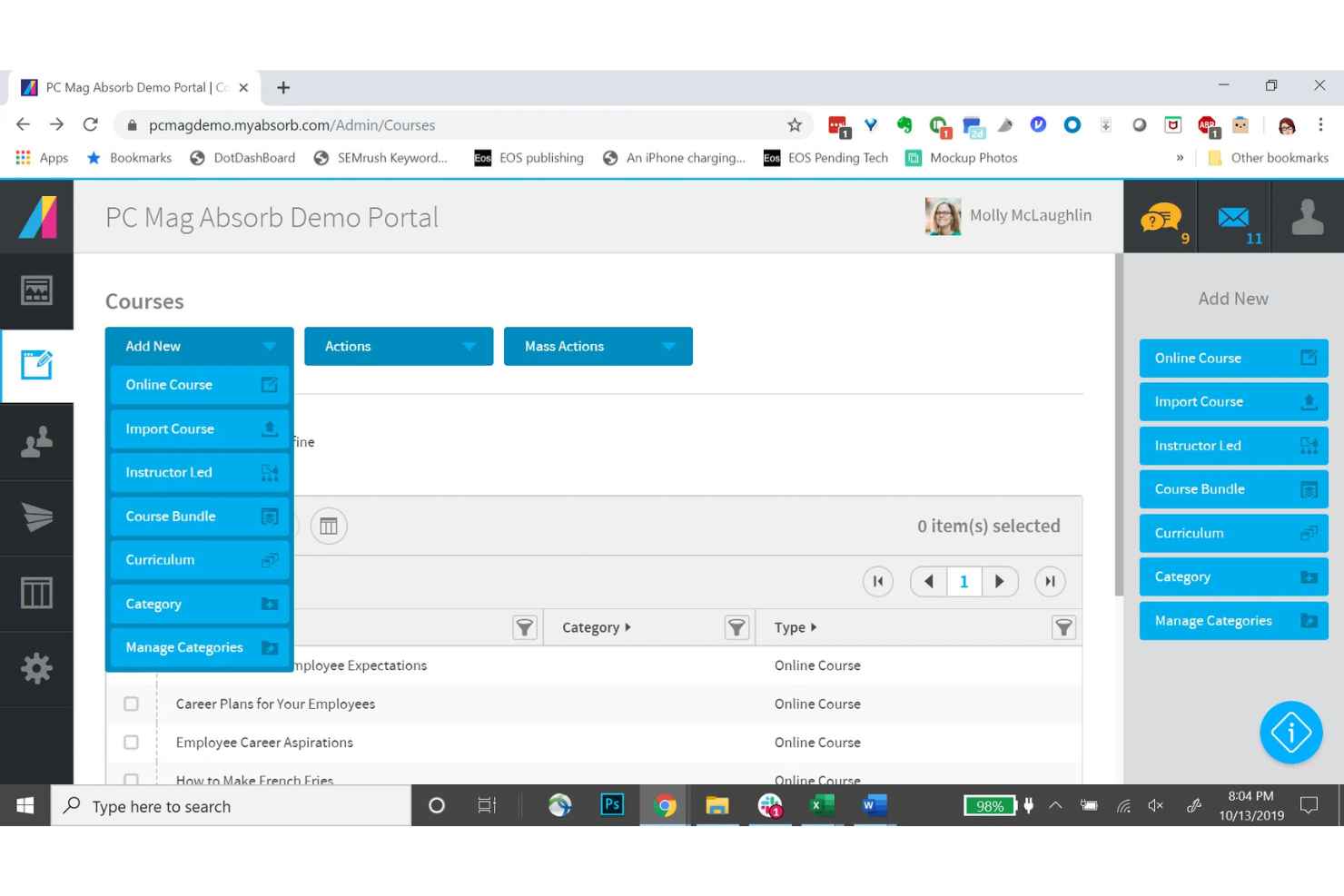Absorb LMS screenshot - 10 meilleurs logiciels d’apprentissage et de développement par IA en 2026