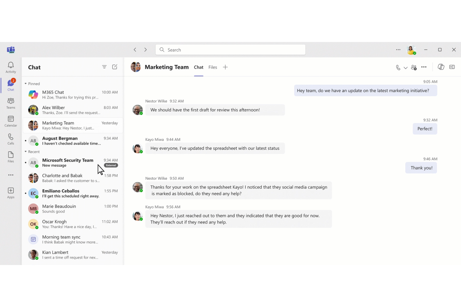 Microsoft Teams screenshot - 10 Mejores Herramientas de Colaboración en 2026