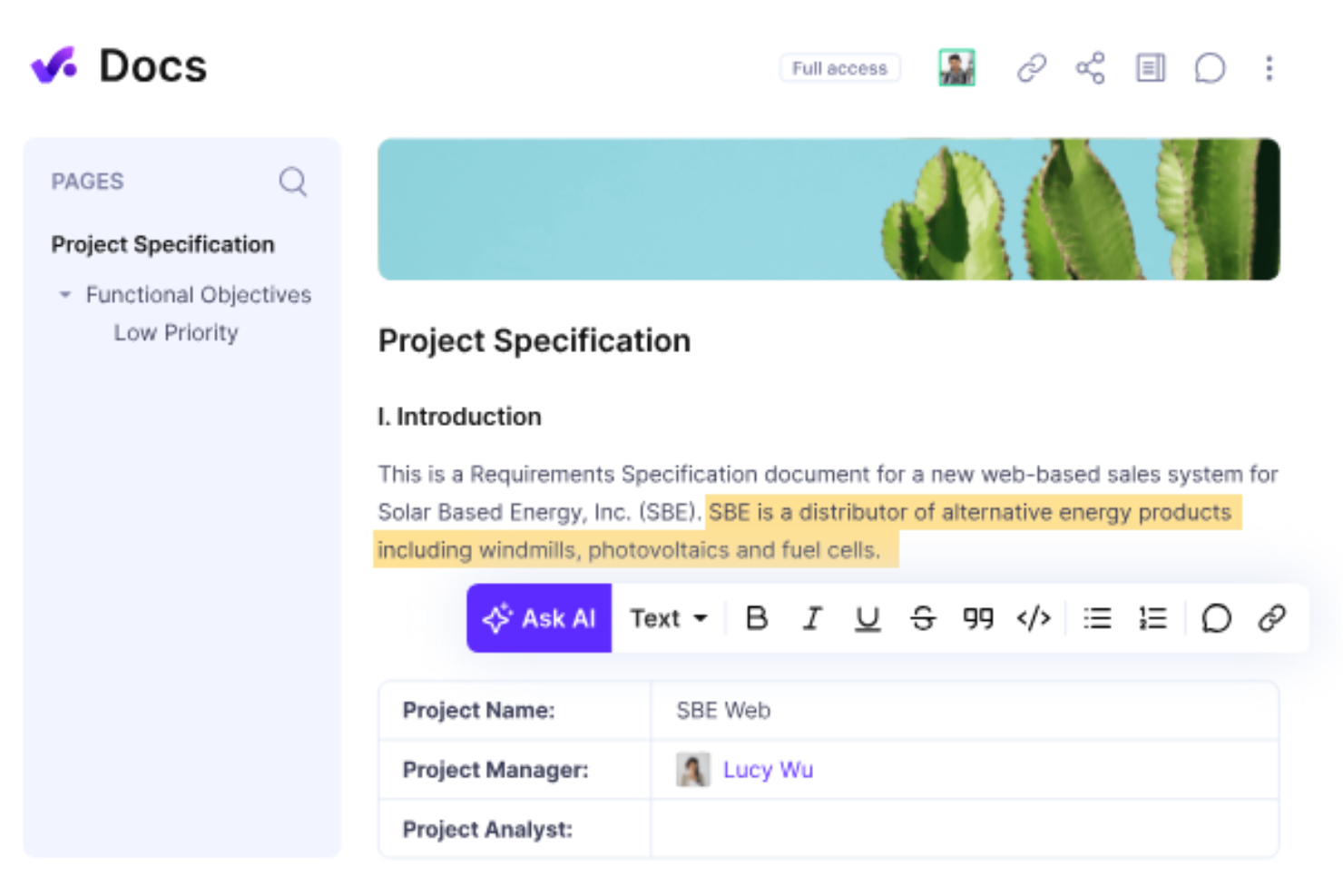 Productive screenshot - I 10 migliori strumenti di collaborazione online per team nel 2026