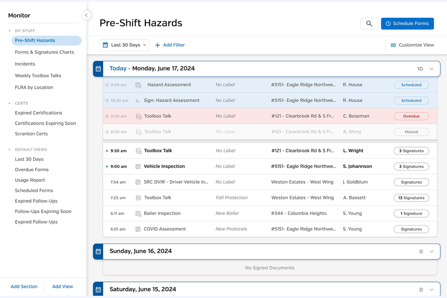 SiteDocs screenshot - Le 10 migliori soluzioni software per la conformità degli appaltatori recensite nel 2026