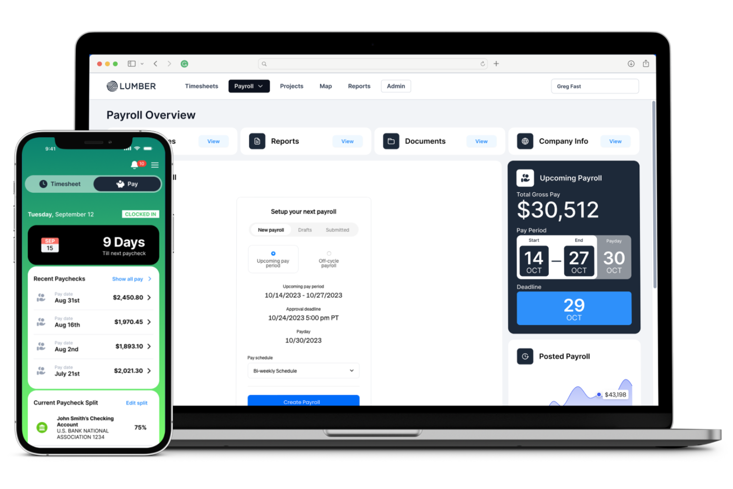 LumberFi screenshot - I 10 migliori software per l’assunzione di pittori nel 2026