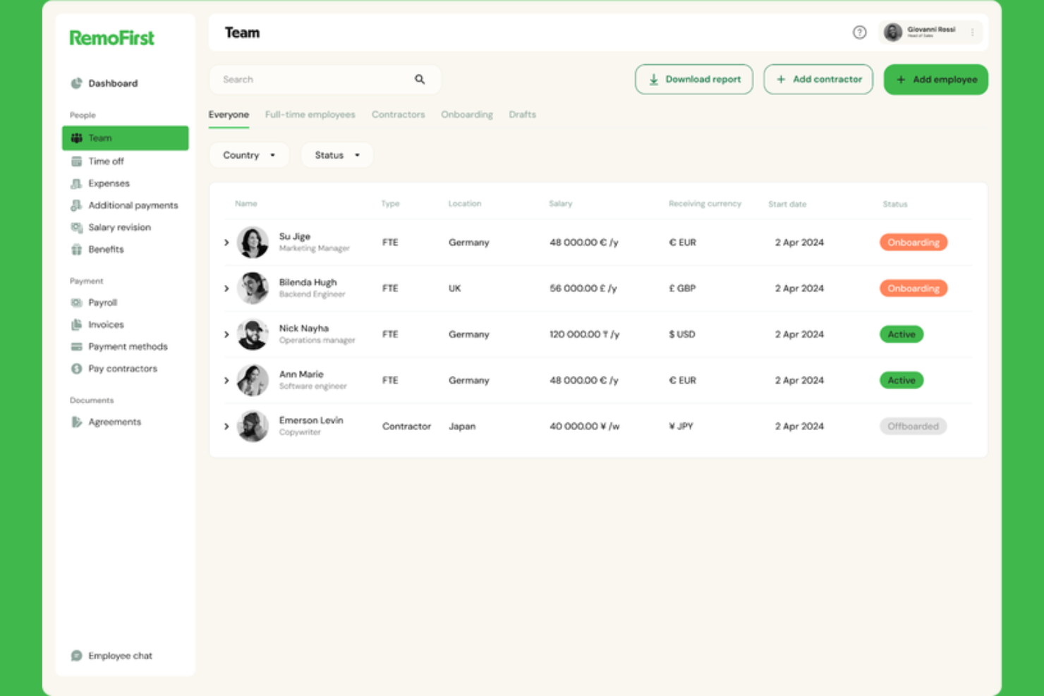 Remofirst screenshot - Elenco dei 10 migliori servizi di datore di lavoro registrato in Perù nel 2026
