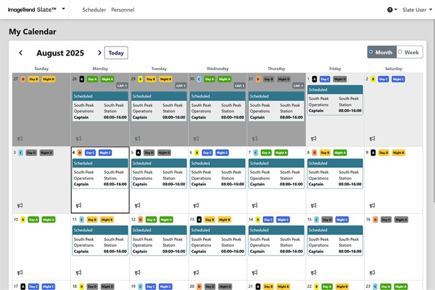 ImageTrend Slate screenshot - I 10 migliori software di pianificazione turni EMS nel 2026