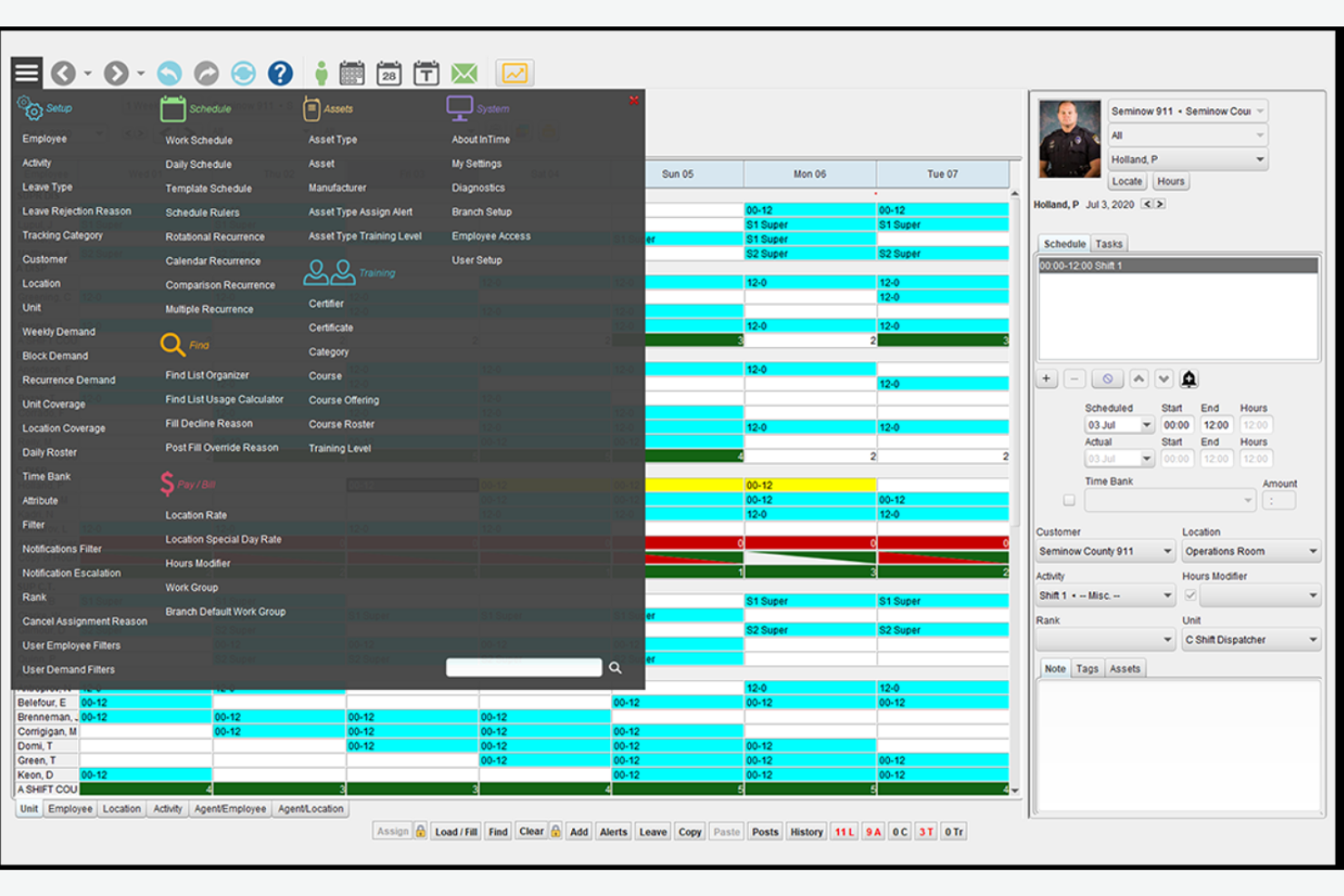 InTime screenshot - I 10 migliori software di pianificazione turni EMS nel 2026