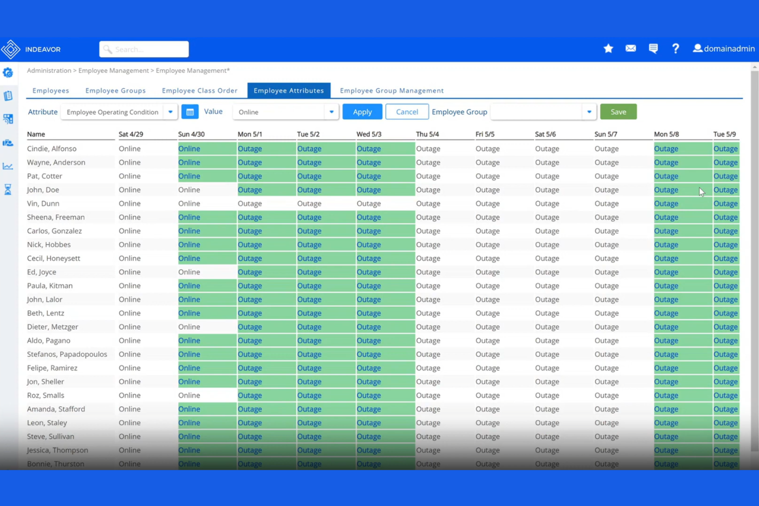 Indeavor screenshot - 10 Migliori Software per la Gestione della Forza Lavoro nel Settore Manifatturiero nel 2026