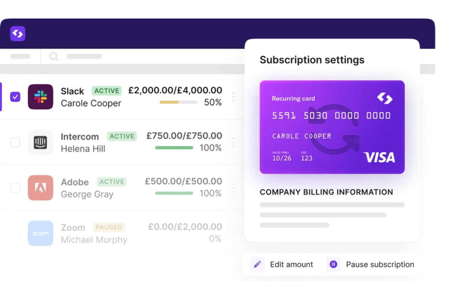 Spendesk screenshot - 14 Software per la Gestione delle Spese con Carta di Credito per il 2026