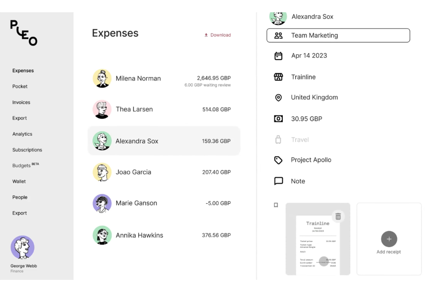 Pleo screenshot - 14 Software per la Gestione delle Spese con Carta di Credito per il 2026