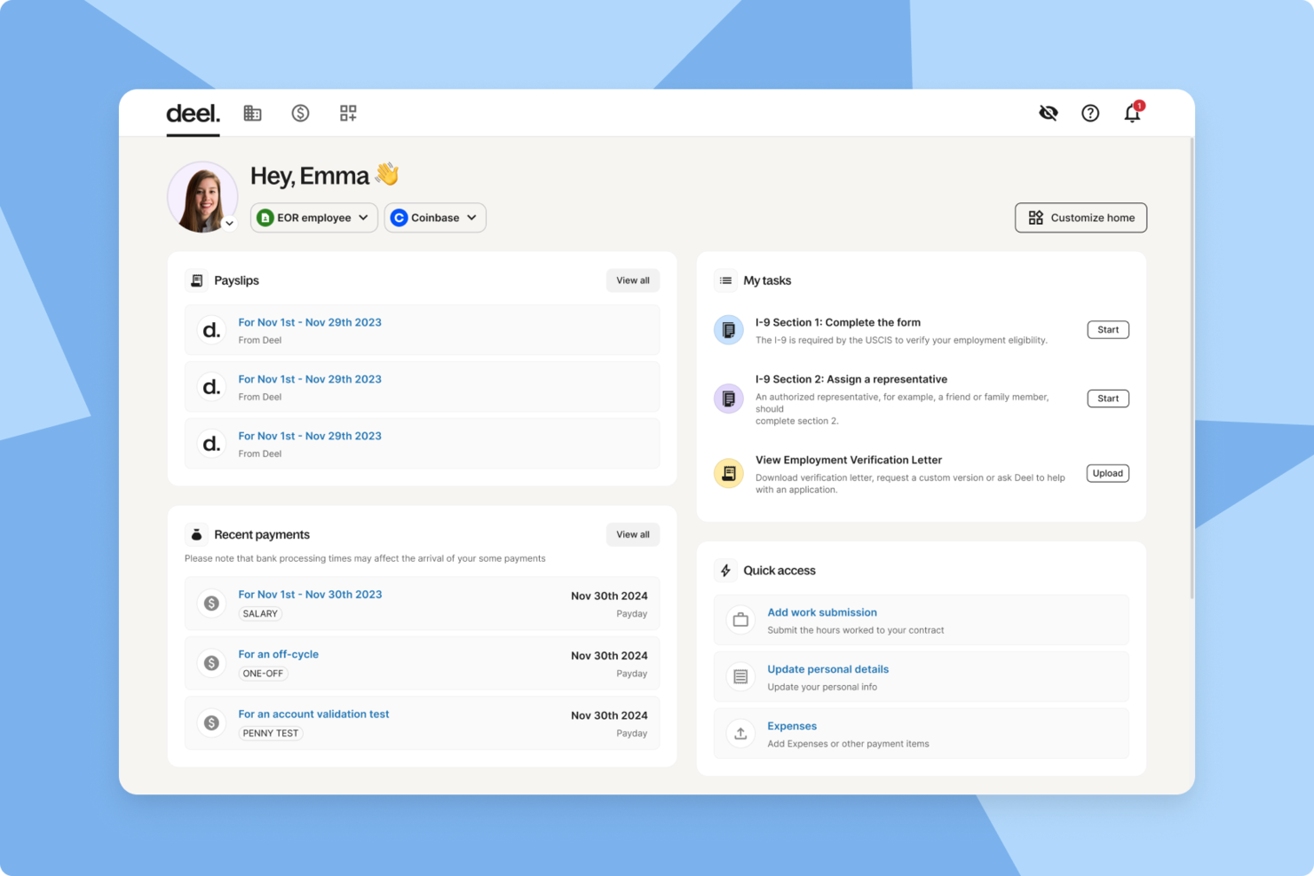 Deel HR screenshot - Le 10 migliori soluzioni software per la conformità degli appaltatori recensite nel 2026