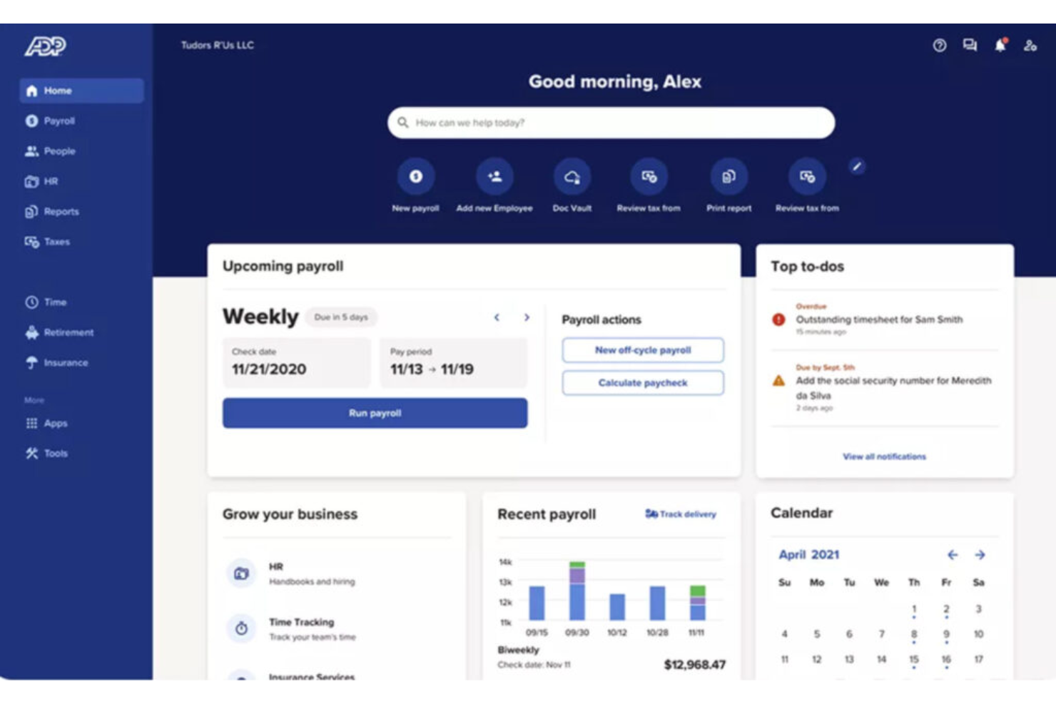 ADP screenshot - 14 Migliori Software di Paghe Economici Recensiti nel 2026