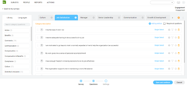 People Element screenshot - Le 10 migliori soluzioni per colloqui di uscita nel 2026