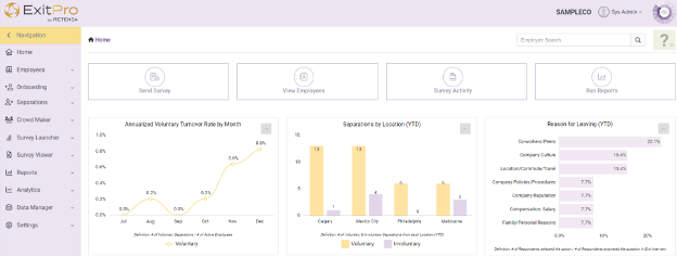 ExitPro screenshot - Le 10 migliori soluzioni per colloqui di uscita nel 2026