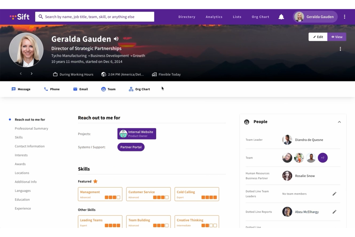 Sift screenshot - Le 10 Migliori Soluzioni Software per Elenco Dipendenti Recensite nel 2026
