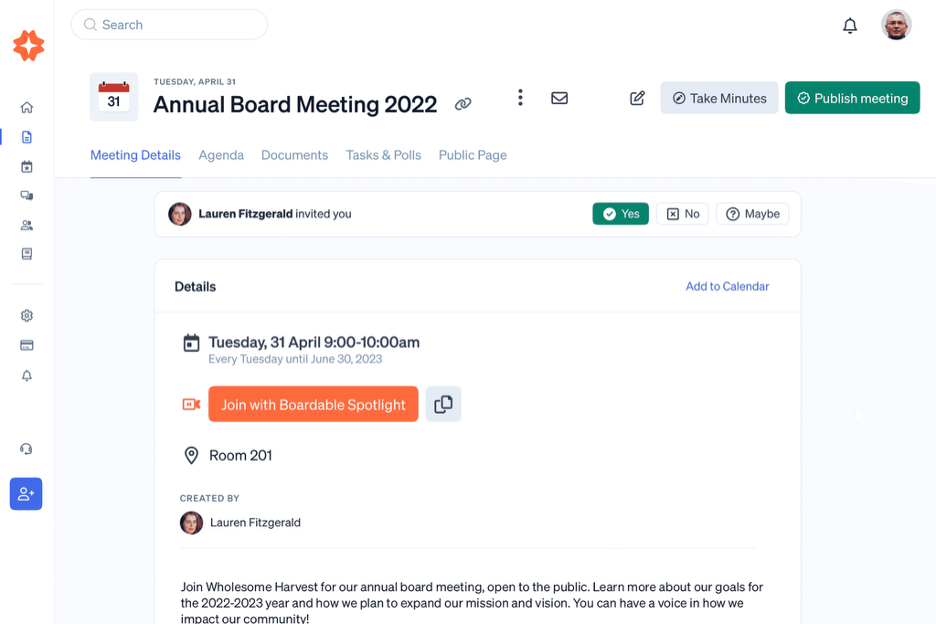 Boardable screenshot - Le 10 Migliori Piattaforme di Gestione dei Consigli d’Amministrazione con Intelligenza Artificiale Recensite nel 2026