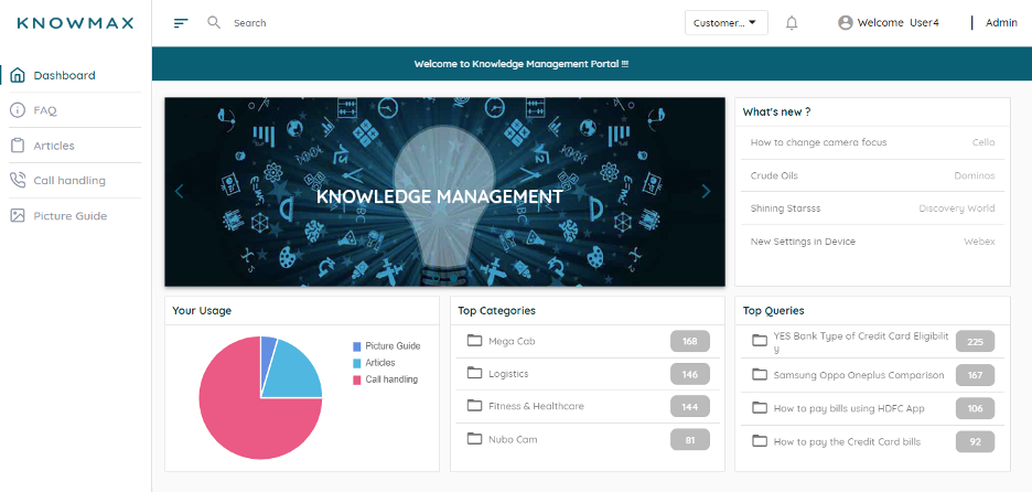 Knowmax screenshot - Le 10 migliori piattaforme di gestione della conoscenza basate su AI recensite nel 2026