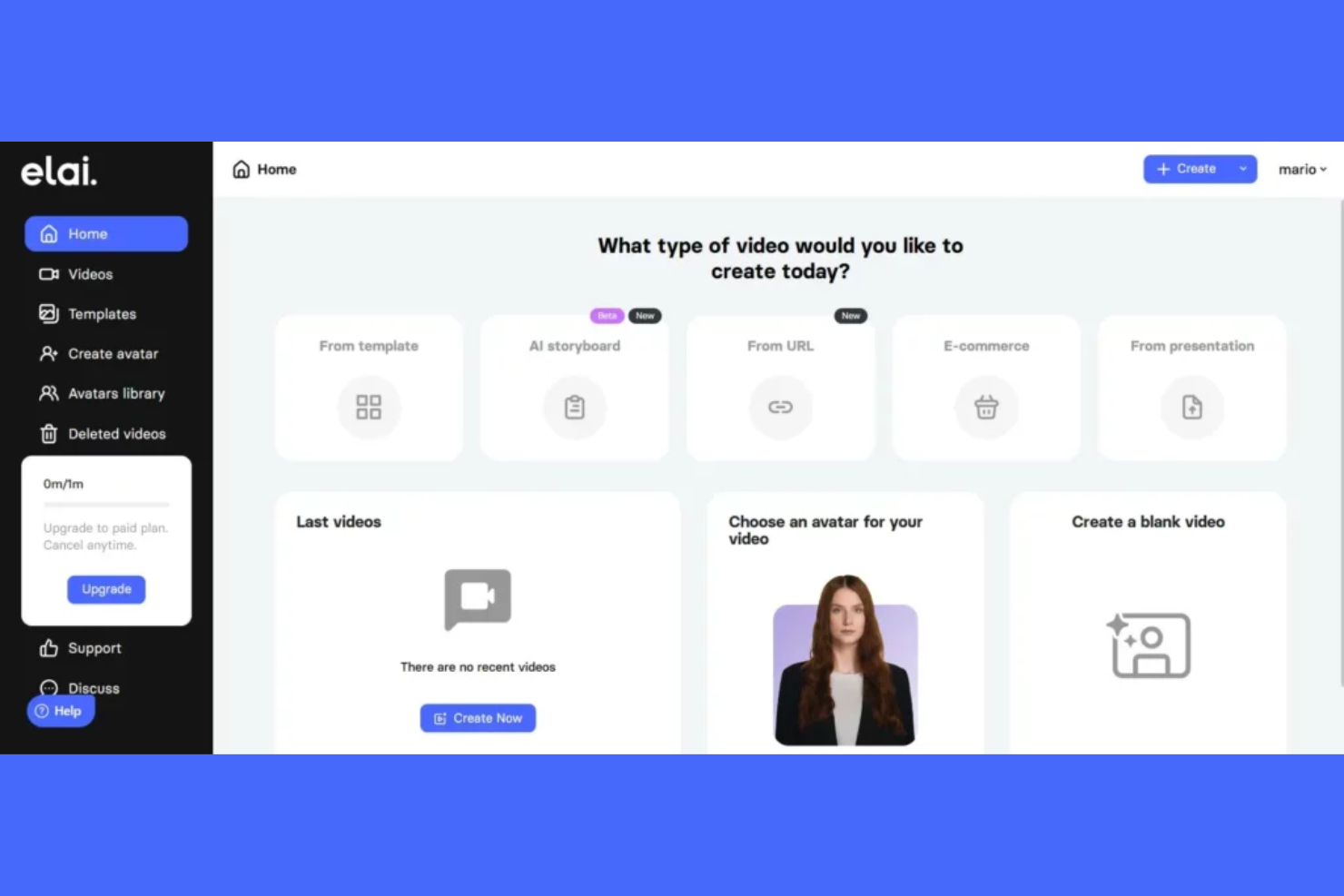 Elai screenshot - Le 10 migliori soluzioni di Intelligenza Artificiale per la Formazione e lo Sviluppo: recensione 2026