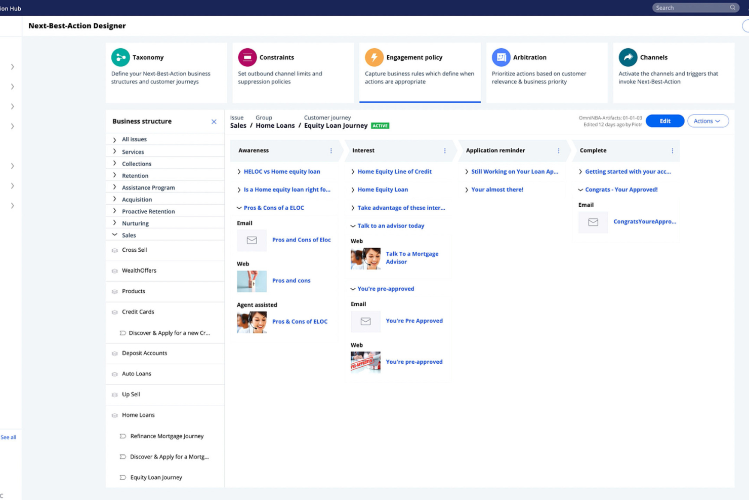 Pega Customer Decision Hub screenshot - Le 10 Migliori Soluzioni di Software per il Decision-Making con Intelligenza Artificiale Recensite nel 2026