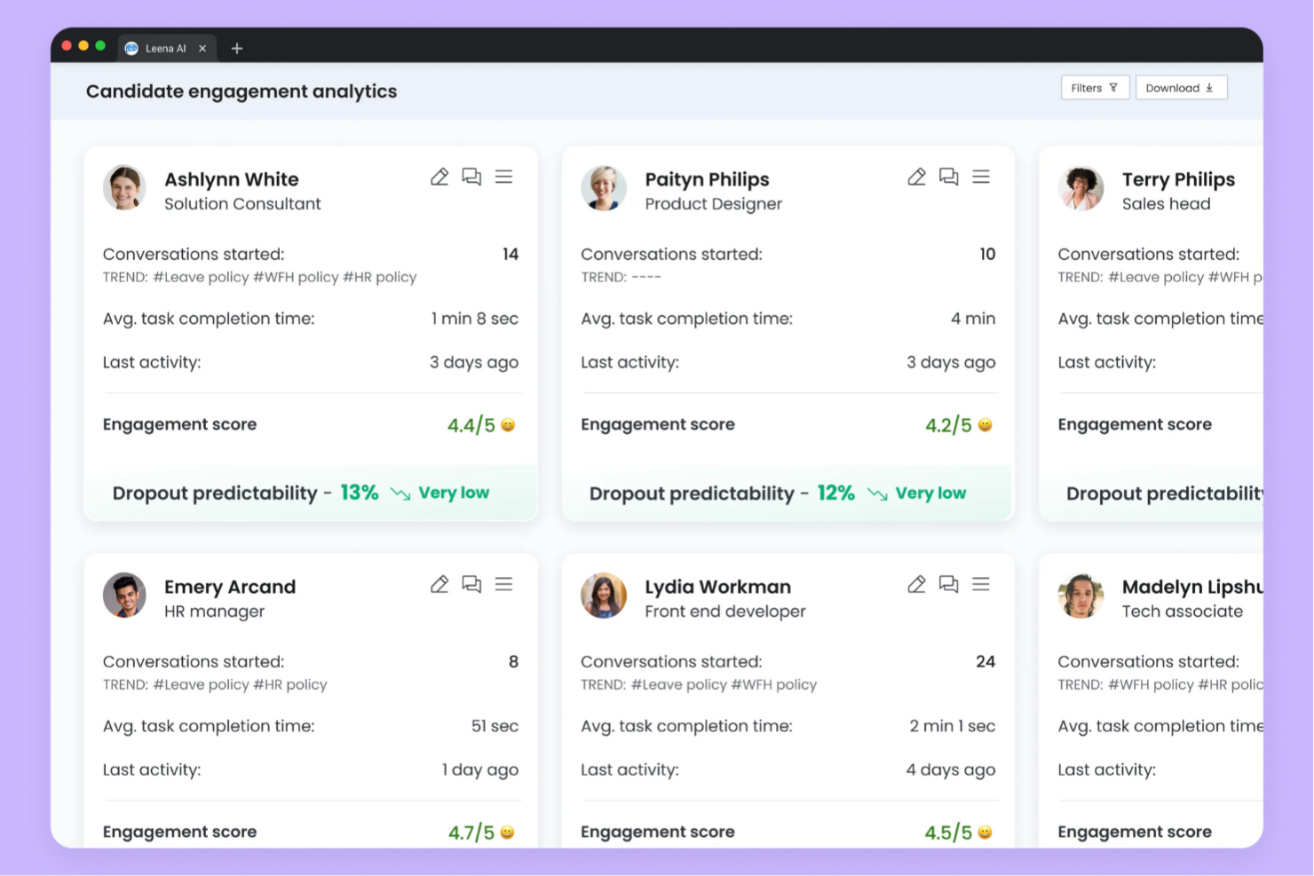 Leena AI screenshot - Le 10 migliori piattaforme di Operazioni AI recensite nel 2026