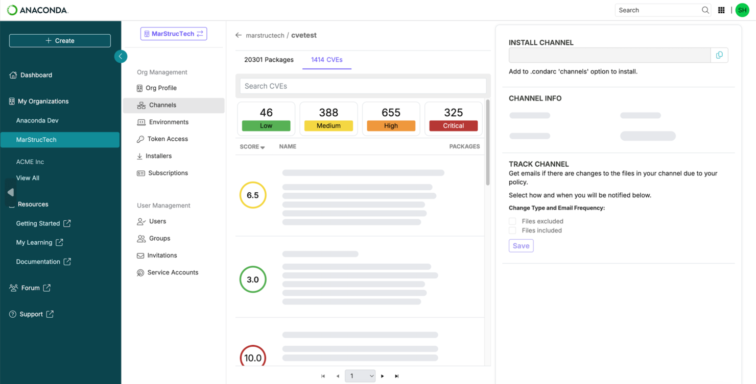 Anaconda screenshot - I 10 migliori strumenti di gestione del rischio dell’IA recensiti nel 2026