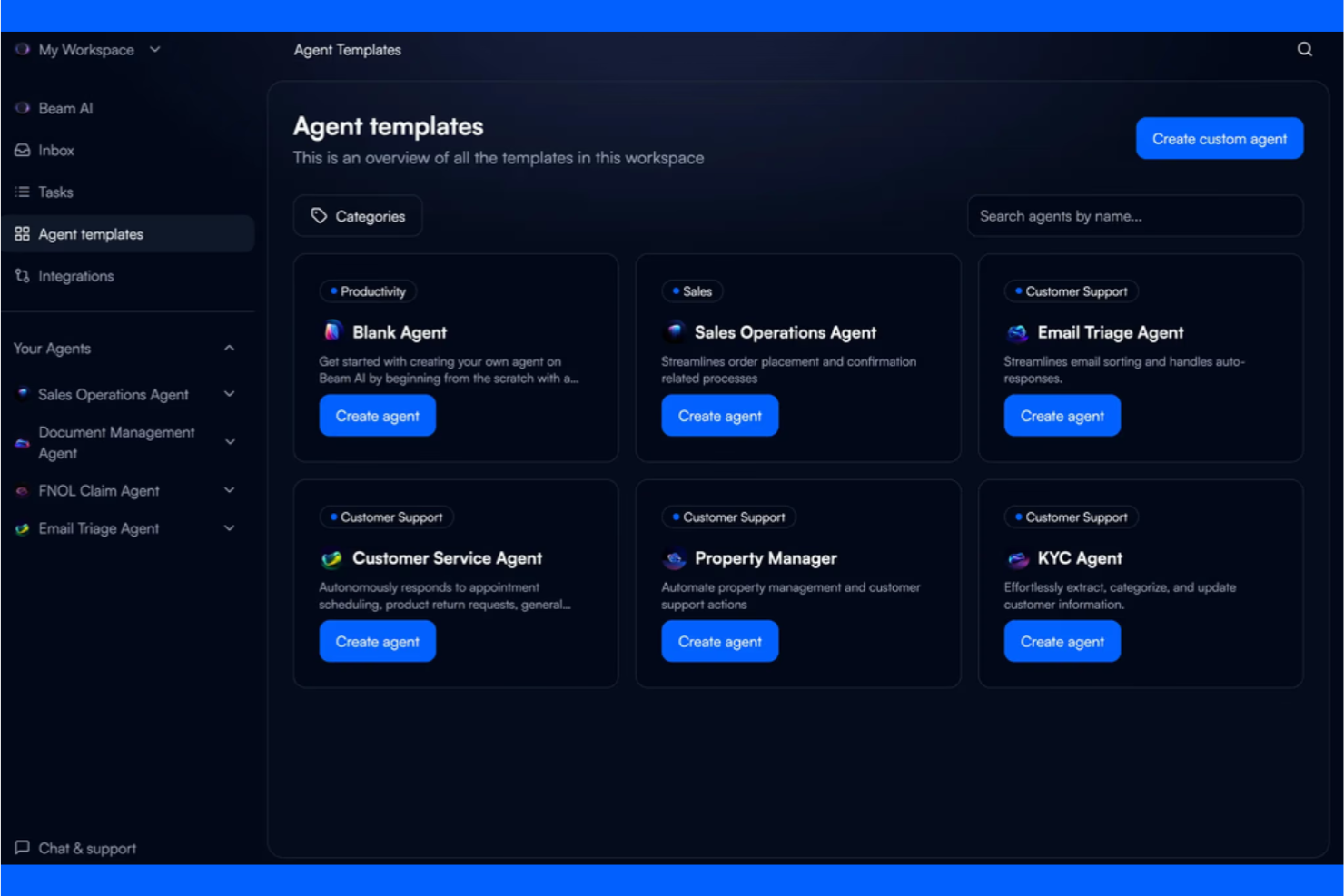 beam.ai screenshot - Le 10 migliori piattaforme di Operazioni AI recensite nel 2026