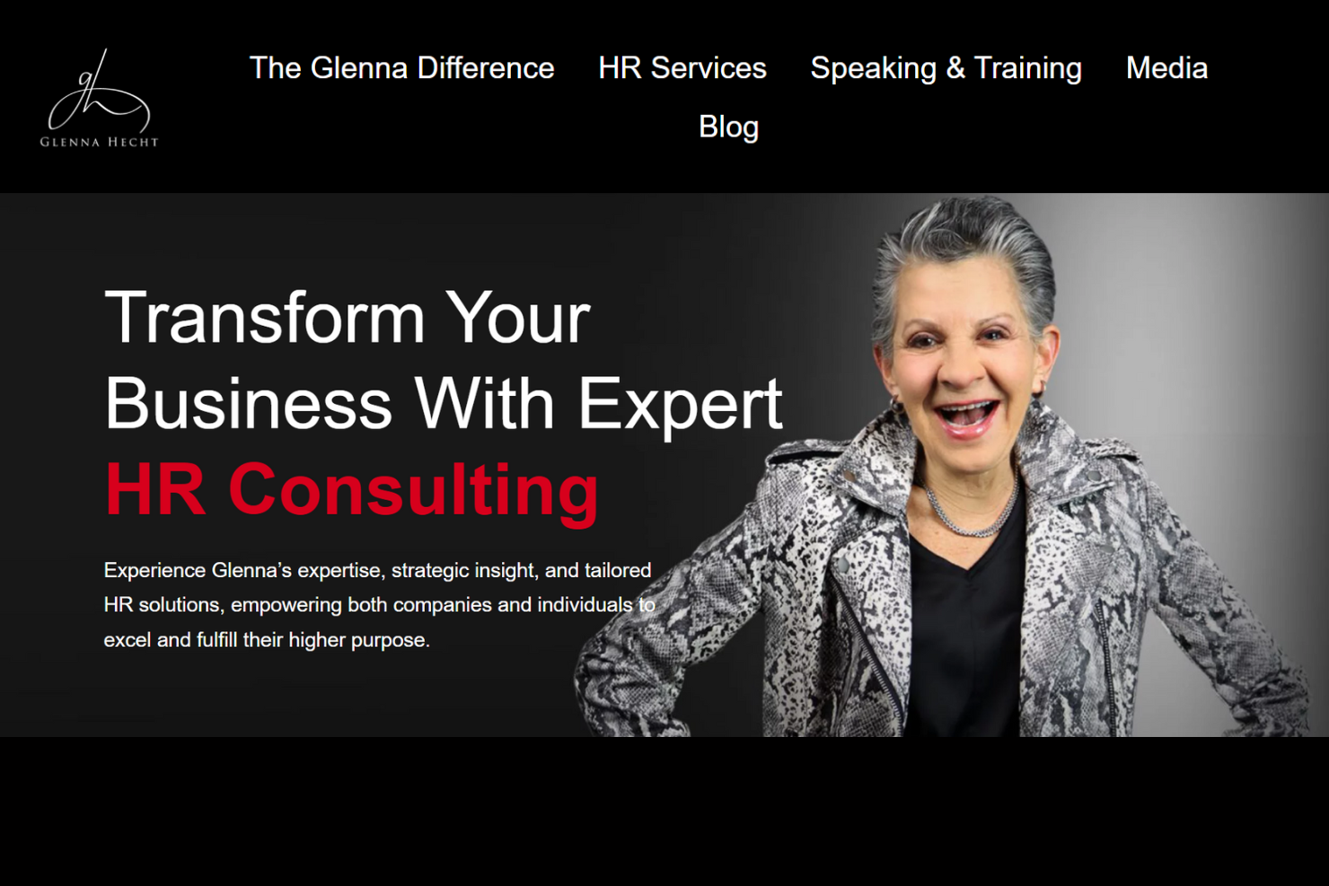 Glenna Hecht screenshot - 10 migliori aziende di consulenza HR a Dallas recensite nel 2026