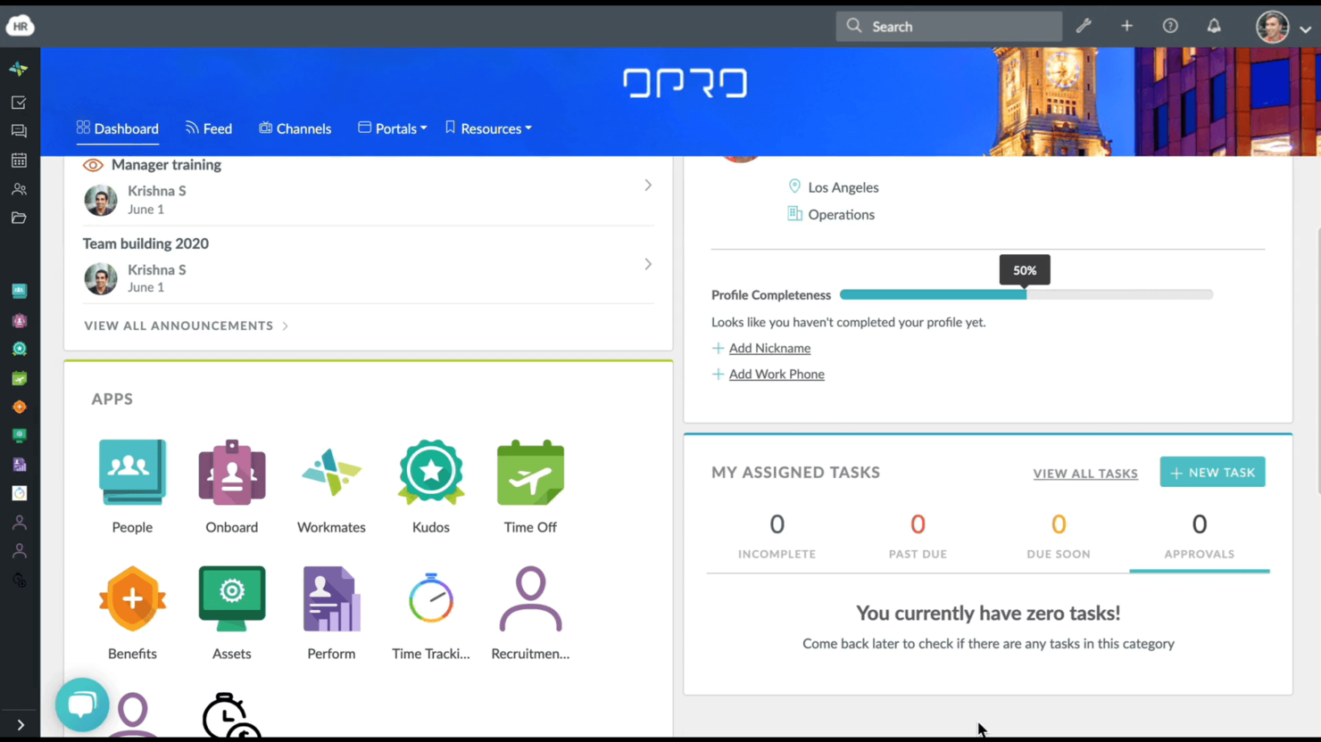 HR Cloud screenshot - Le 10 Migliori HRIS Basate su Cloud Recensite nel 2026