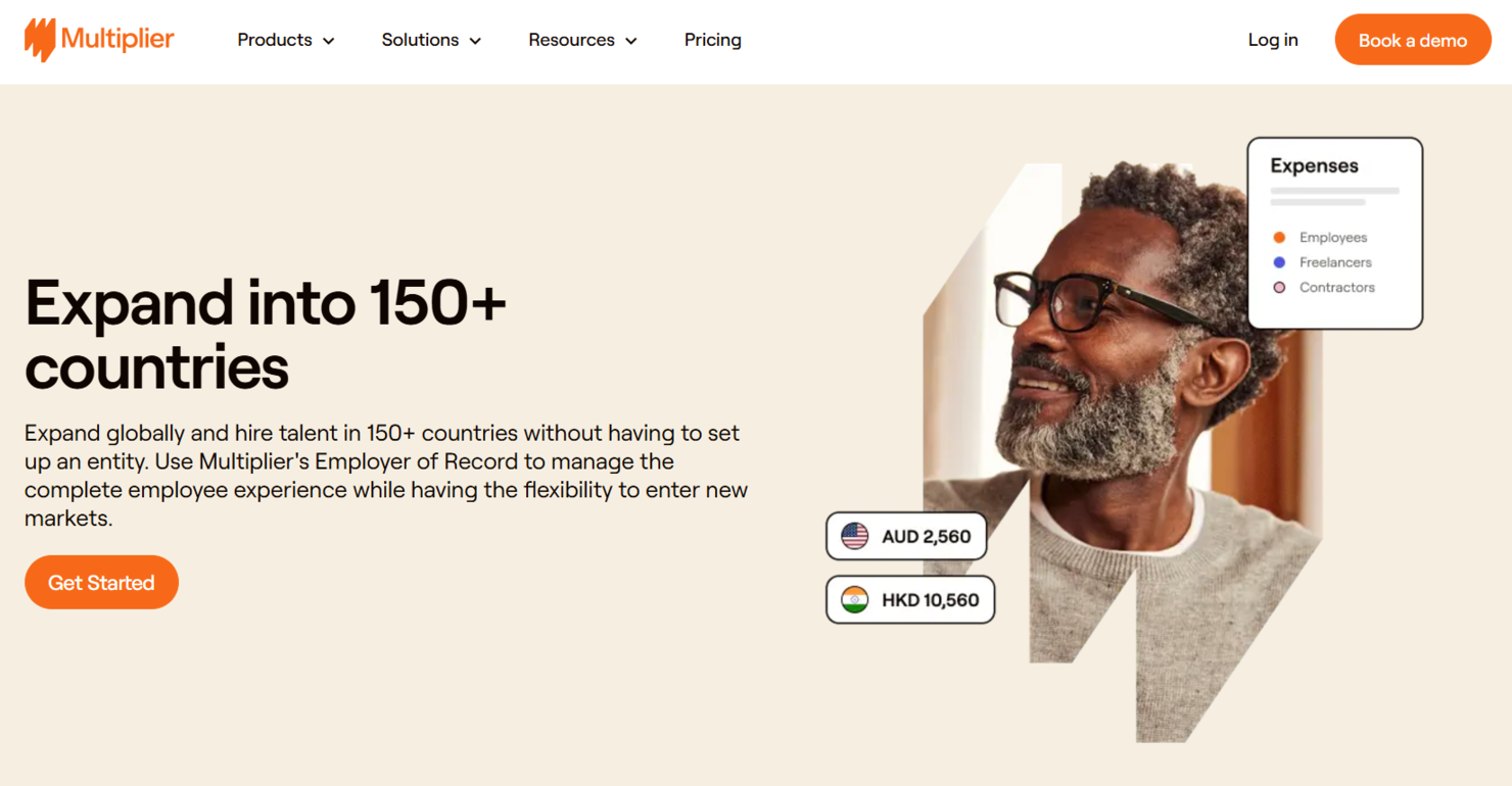 Multiplier screenshot - 10 migliori soluzioni PEO globali del 2026: Recensione