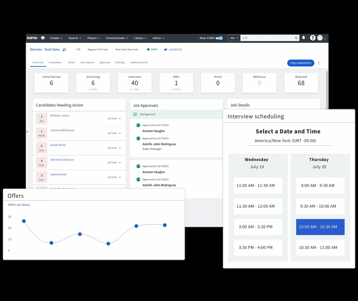 iCIMS Talent Cloud screenshot - 10 migliori alternative a Greenhouse per il 2026