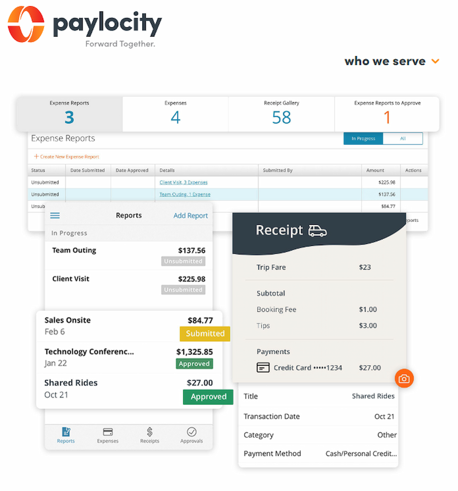 Paylocity screenshot - I 10 migliori software per le paghe su Mac nel 2026
