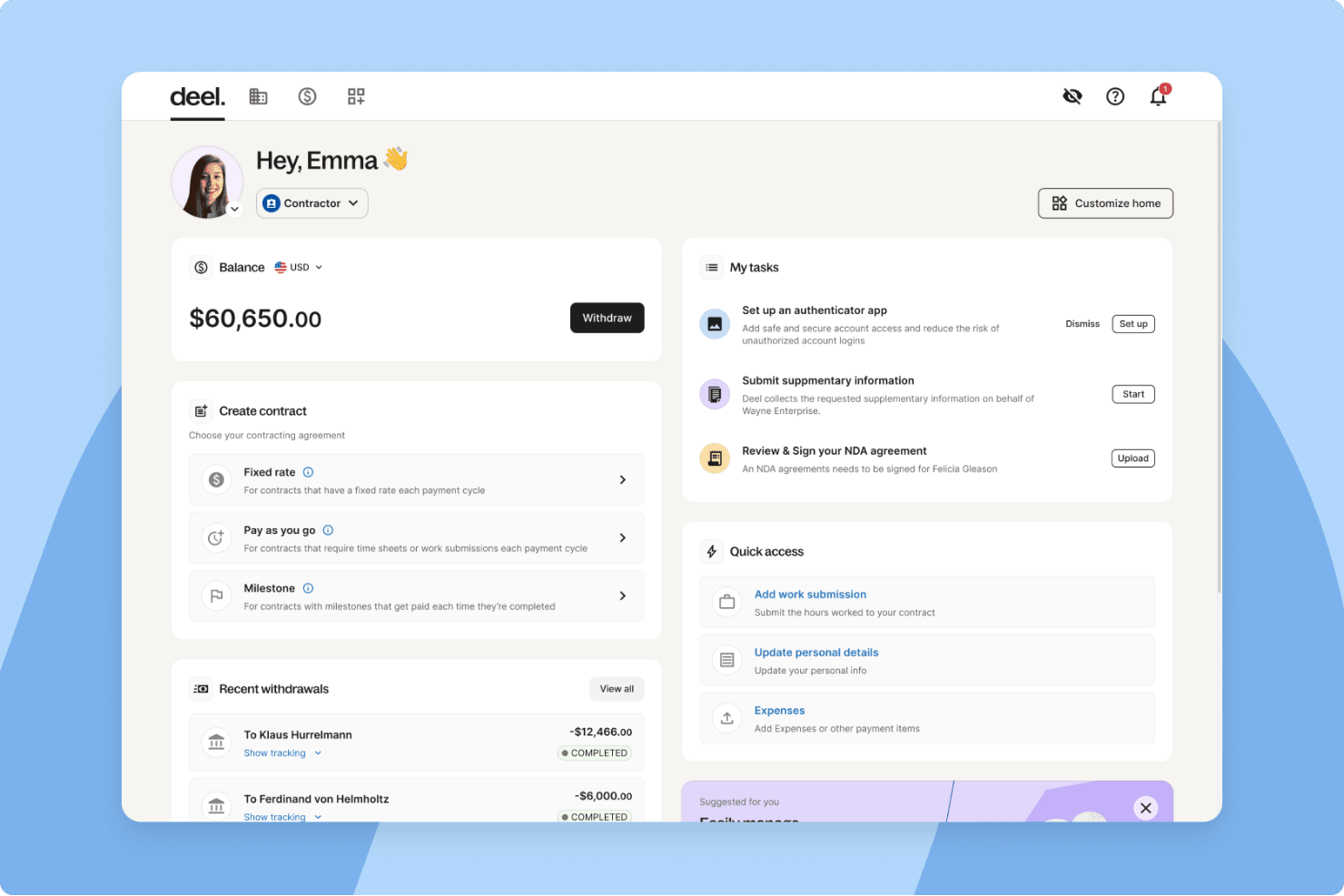 Deel HR screenshot - 10 Migliori Servizi di Analisi HR del 2026: Recensione