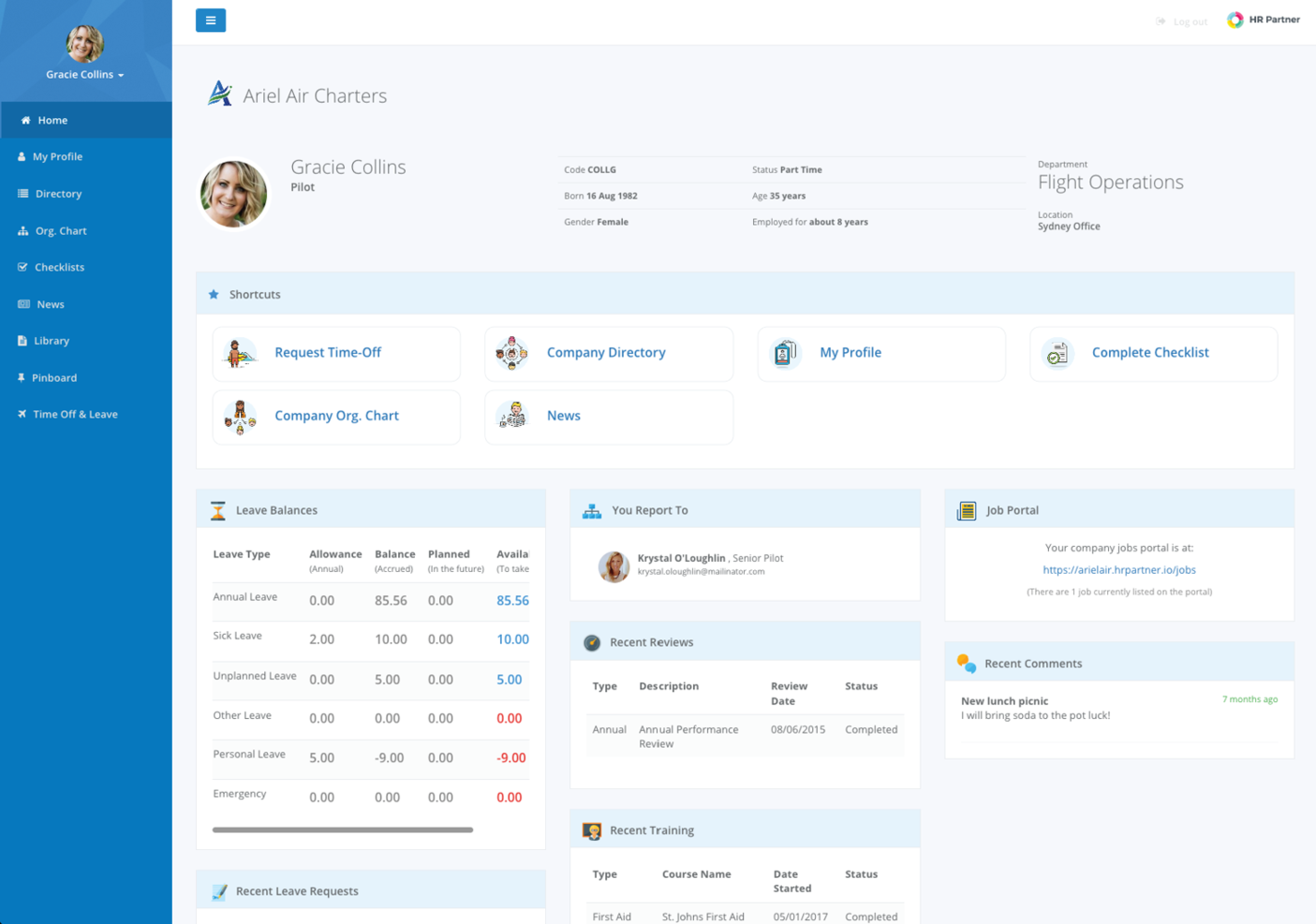 HR Partner screenshot - Le 10 migliori soluzioni di sistemi informativi del personale recensite nel 2026