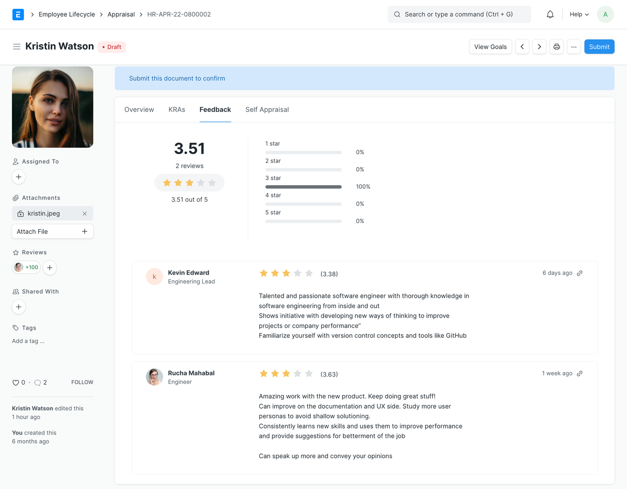 ERPNext screenshot - Le 10 migliori soluzioni di sistemi informativi del personale recensite nel 2026