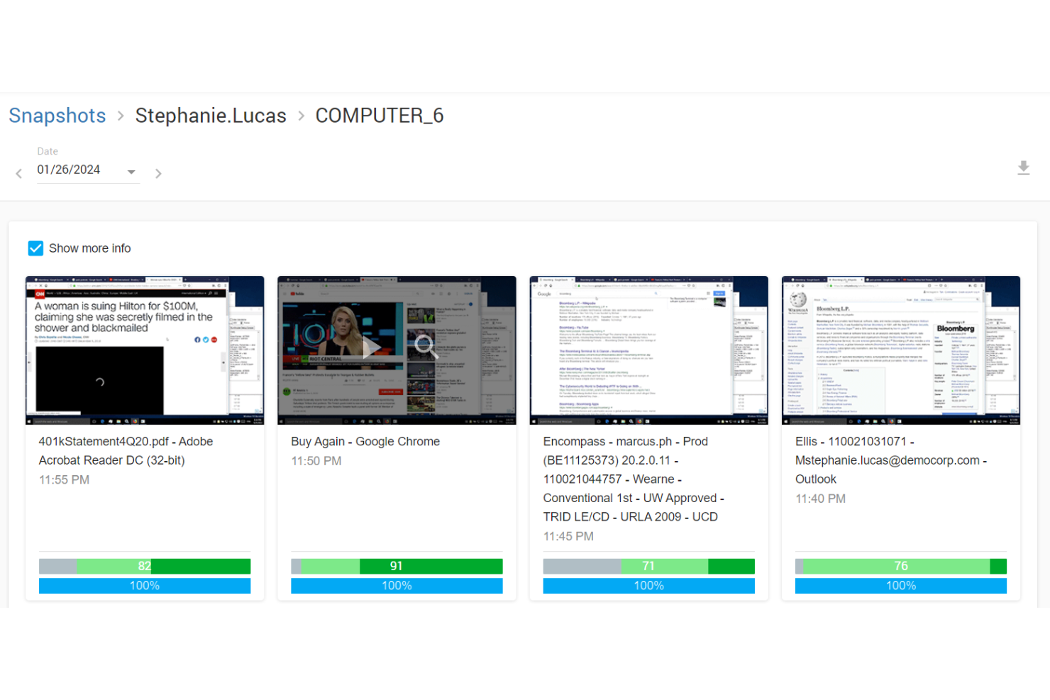Controlio screenshot - Le 10 migliori soluzioni di sistemi informativi del personale recensite nel 2026