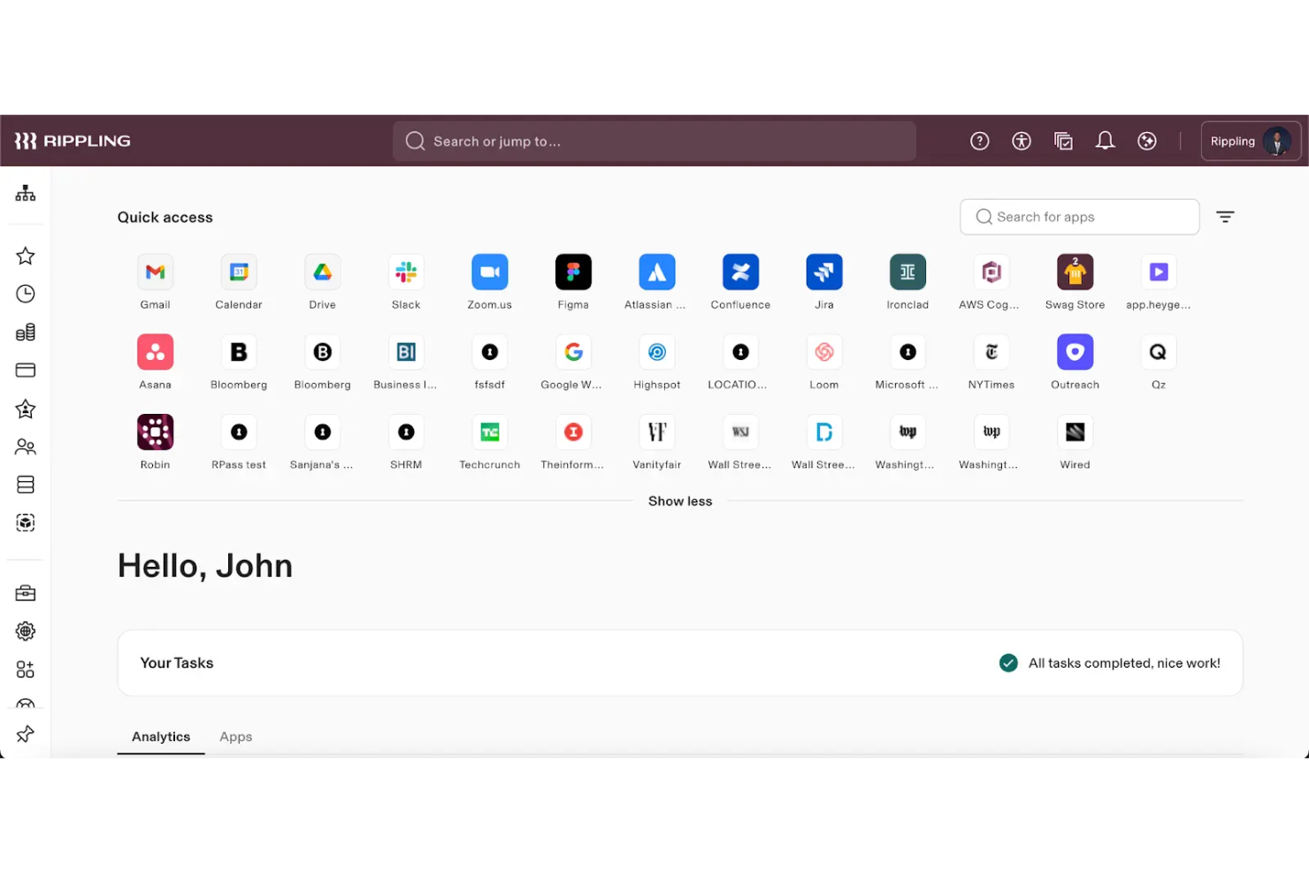 Rippling screenshot - 10 Meilleurs Services de Paie Mondiaux au Brésil en 2026