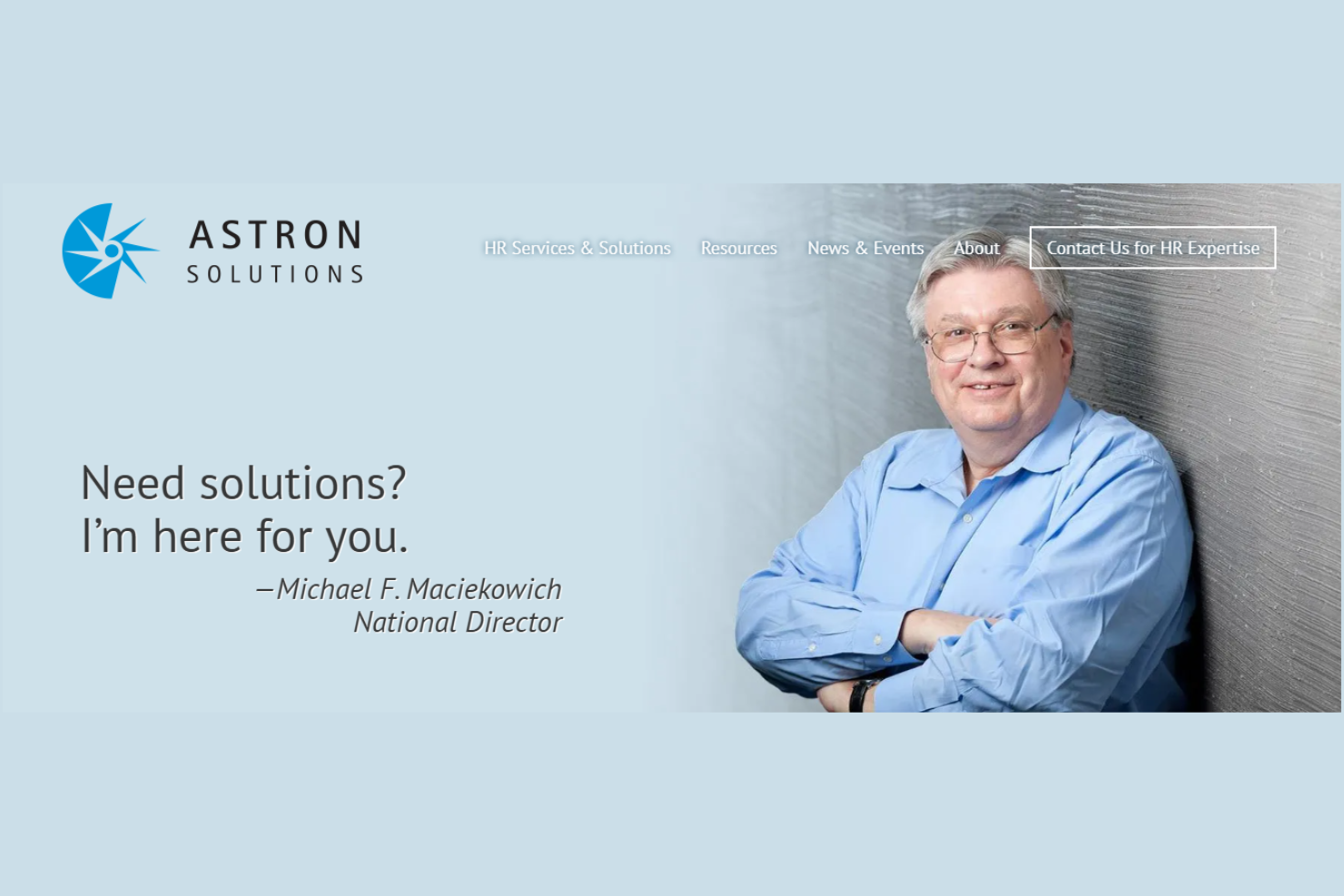 Astron Solutions screenshot - 10 migliori società di consulenza HR New York recensite nel 2026