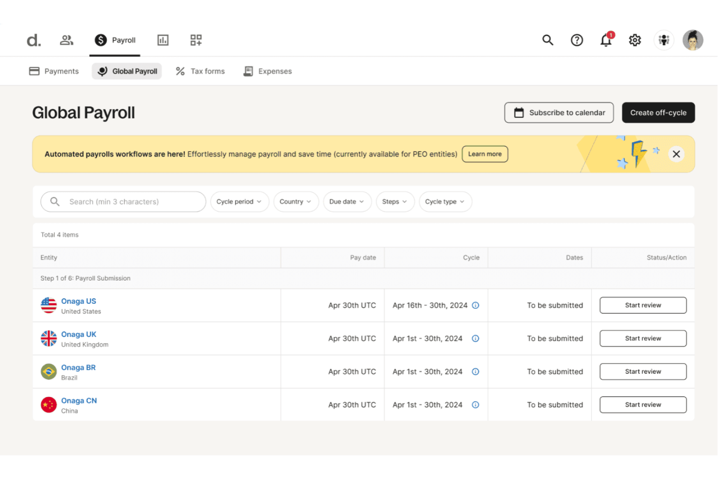 Deel Services screenshot - 10 migliori aziende di consulenza HR di Tampa recensite nel 2026